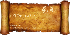 Gódi Márk névjegykártya